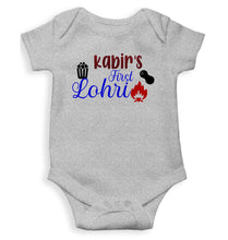 Load image into Gallery viewer, Custom Baby Name First Lohri Rompers for Baby Boy- KidsFashionVilla

