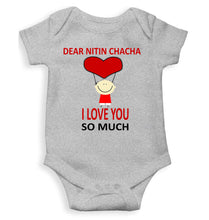 Load image into Gallery viewer, Custom Name I love My Chacha So Much Rompers for Baby Boy- KidsFashionVilla
