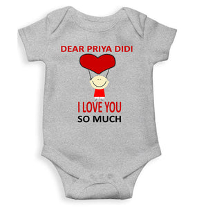Custom Name I love My Didi So Much Rompers for Baby Girl- KidsFashionVilla