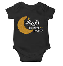 Load image into Gallery viewer, Custom Name Eid Mubaarak Rompers for Baby Boy- KidsFashionVilla

