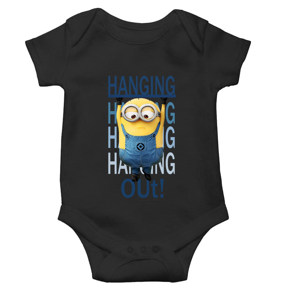 Hanging Out Minion Rompers for Baby Girl- KidsFashionVilla
