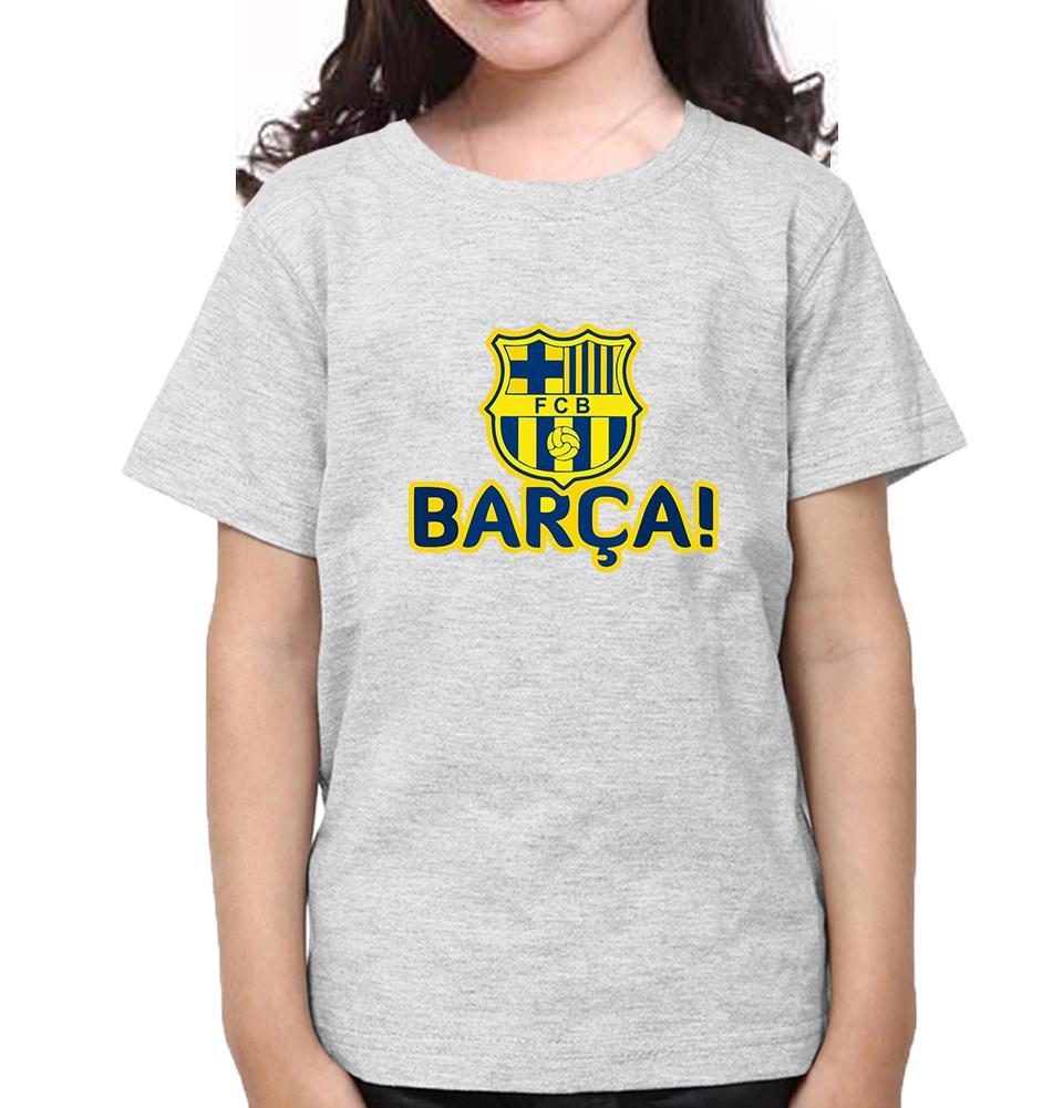 FCB Half Sleeves T-Shirt For Girls -KidsFashionVilla