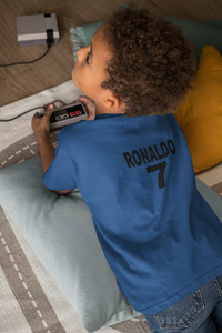 Ronaldo 7  Half Sleeves T-Shirt for Boy-KidsFashionVilla