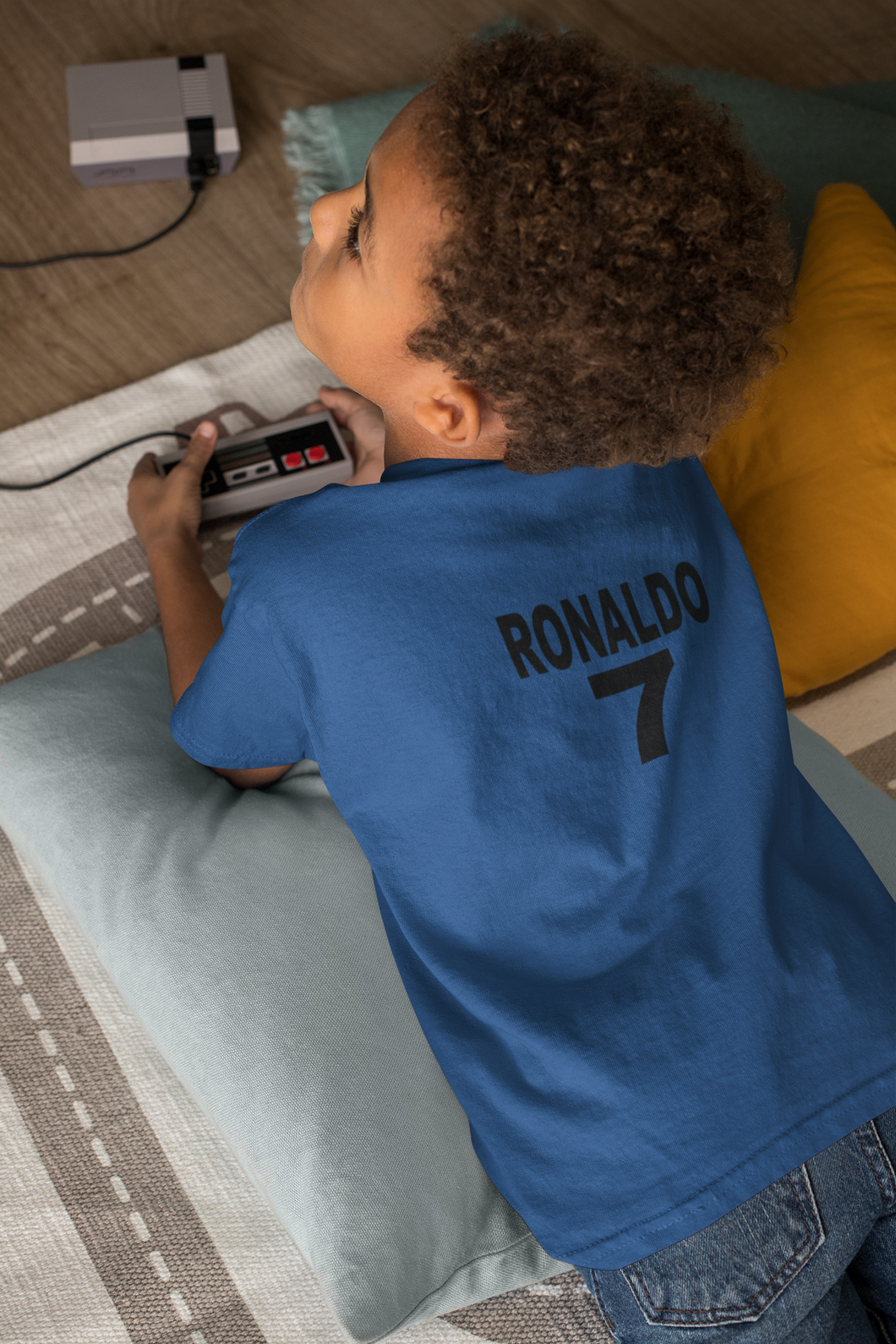 Ronaldo 7  Half Sleeves T-Shirt for Boy-KidsFashionVilla