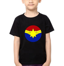 Load image into Gallery viewer, Captain Marvel Logo Half Sleeves T-Shirt for Boy-KidsFashionVilla
