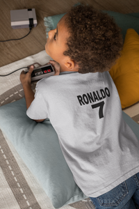 Ronaldo 7  Half Sleeves T-Shirt for Boy-KidsFashionVilla