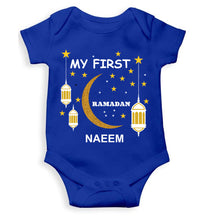 Load image into Gallery viewer, Custom Name My First Ramadan Rompers for Baby Boy- KidsFashionVilla

