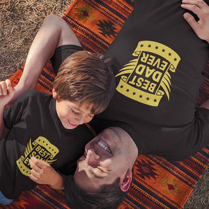 Best Dad Ever Best Son Ever Father and Son Matching T-Shirt- KidsFashionVilla