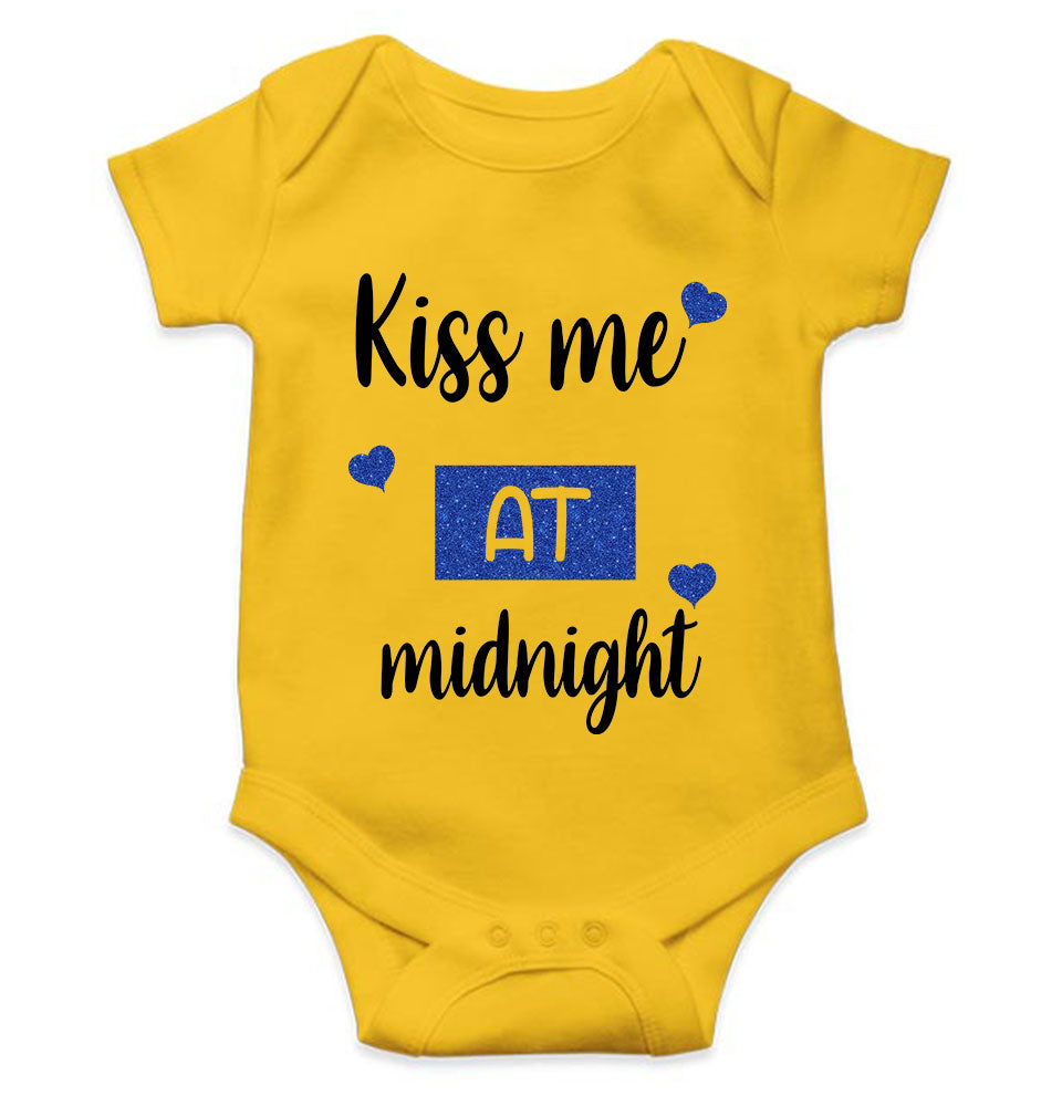 Kiss Me At Midnight Christmas Rompers for Baby Girl- KidsFashionVilla
