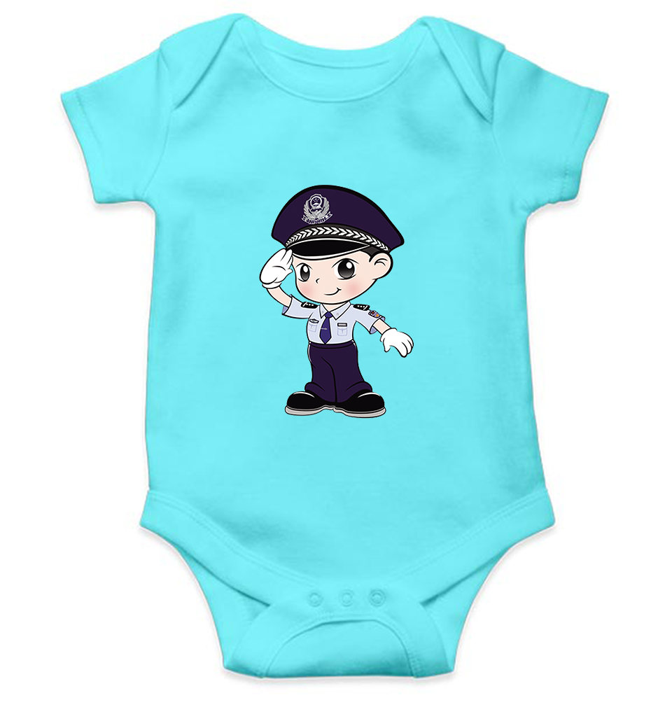 Future Police Rompers for Baby Girl- KidsFashionVilla