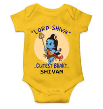 Load image into Gallery viewer, Custom Name Cutest Bhakt Mahashivratri Rompers for Baby Boy- KidsFashionVilla
