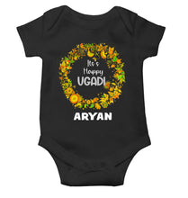 Load image into Gallery viewer, Custom Name Its Happy Ugadi Rompers for Baby Boy- KidsFashionVilla
