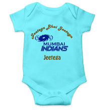 Load image into Gallery viewer, IPL Mumbai Indians Jeetega Bhai Jeetega MI Jeetega Rompers for Baby Boy- KidsFashionVilla
