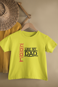 Cool Like My Dad Father and Daughter Yellow Matching T-Shirt- KidsFashionVilla