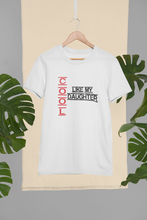 Load image into Gallery viewer, Cool Like My Dad Father and Daughter White Matching T-Shirt- KidsFashionVilla
