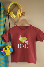Load image into Gallery viewer, I Love My Dad Father and Daughter Red Matching T-Shirt- KidsFashionVilla
