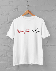 Dad Father and Daughter White Matching T-Shirt- KidsFashionVilla