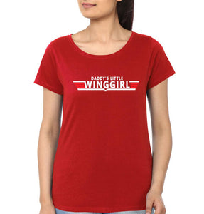 Top Dad Daddy's Little Winggirl Father and Daughter Matching T-Shirt- KidsFashionVilla