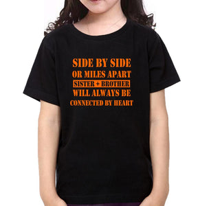 Brother + Sister Brother-Sister Kid Half Sleeves T-Shirts -KidsFashionVilla