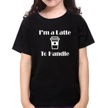 Load image into Gallery viewer, Need Coffee I&#39;M A Latte To Handle Mother and Daughter Matching T-Shirt- KidsFashionVilla
