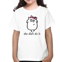 Load image into Gallery viewer, She Did It &amp; She Did&#39;t Do It Mother and Daughter Matching T-Shirt- KidsFashionVilla
