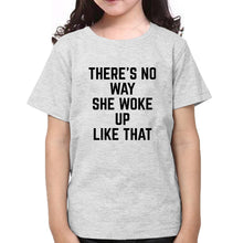 Load image into Gallery viewer, I Woke Up like This Sister-Sister Kids Half Sleeves T-Shirts -KidsFashionVilla
