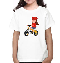 Load image into Gallery viewer, Bicycle Mother and Daughter Matching T-Shirt- KidsFashionVilla
