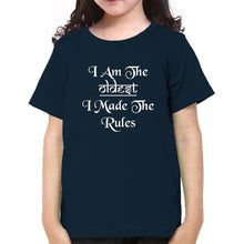 Load image into Gallery viewer, I M The Youngest Oldest Brother-Sister Kid Half Sleeves T-Shirts -KidsFashionVilla
