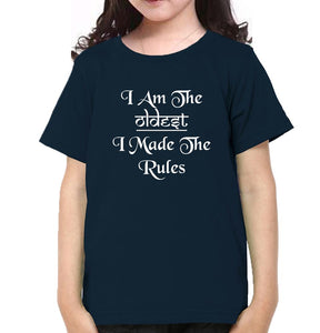 I M The Youngest Oldest Brother-Sister Kid Half Sleeves T-Shirts -KidsFashionVilla
