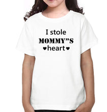 Load image into Gallery viewer, I Stole Mommy&#39;s Heart Mother and Daughter Matching T-Shirt- KidsFashionVilla
