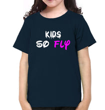 Load image into Gallery viewer, Mommy&#39;s Ride Or Die Kids So Fly Mother and Daughter Matching T-Shirt- KidsFashionVilla
