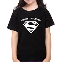 Load image into Gallery viewer, Super Dad Super Daughter Father and Daughter Matching T-Shirt- KidsFashionVilla
