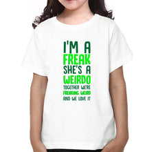 Load image into Gallery viewer, Freak Weirdo Sister-Sister Kids Half Sleeves T-Shirts -KidsFashionVilla
