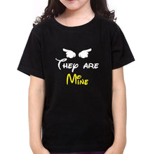 Load image into Gallery viewer, He Is Mine She Is Mine They Are Mine Family Half Sleeves T-Shirts-KidsFashionVilla
