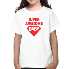 Load image into Gallery viewer, Super Awesome Dad &amp; Super Awesome Kid Father and Daughter Matching T-Shirt- KidsFashionVilla
