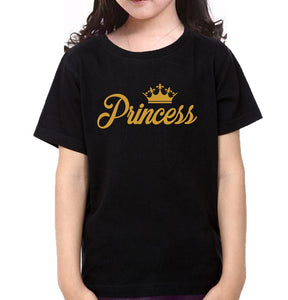 King Princess Queen Family Half Sleeves T-Shirts-KidsFashionVilla
