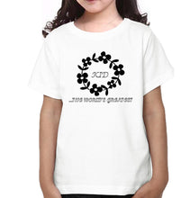 Load image into Gallery viewer, Mom The World&#39;s Greatest &amp; Kid The World Greatest Mother and Daughter Matching T-Shirt- KidsFashionVilla

