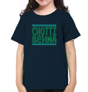 Bade Bhaiya Choti behna Brother-Sister Kid Half Sleeves T-Shirts -KidsFashionVilla