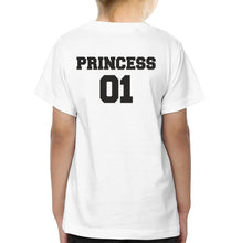 Load image into Gallery viewer, Queen 01 Princess 01 Mother and Daughter Matching T-Shirt- KidsFashionVilla
