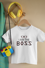 Load image into Gallery viewer, I Am The Boss Mother And Son White Matching T-Shirt- KidsFashionVilla
