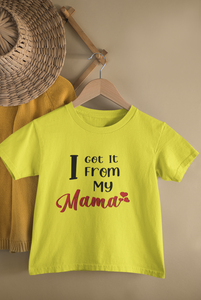 He Got It From Me Mother And Son Yellow Matching T-Shirt- KidsFashionVilla