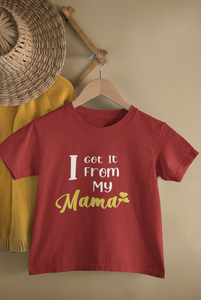 He Got It From Me Mother And Son Red Matching T-Shirt- KidsFashionVilla