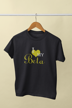 Load image into Gallery viewer, I Love My Beta Mother And Son Black Matching T-Shirt- KidsFashionVilla
