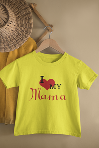 I Love My Beta Mother And Son Yellow Matching T-Shirt- KidsFashionVilla