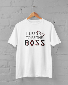 I Am The Boss Mother And Son White Matching T-Shirt- KidsFashionVilla