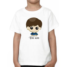Load image into Gallery viewer, I&#39;M father Mother Son Family Half Sleeves T-Shirts-KidsFashionVilla
