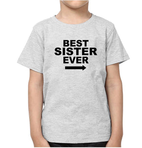 Best Brother Ever Best Sister Ever Brother-Sister Kid Half Sleeves T-Shirts -KidsFashionVilla