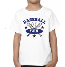 Load image into Gallery viewer, Baseball Mom Baseball Son Mother and Son Matching T-Shirt- KidsFashionVilla
