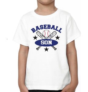 Baseball Mom Baseball Son Mother and Son Matching T-Shirt- KidsFashionVilla