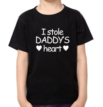 Load image into Gallery viewer, I Stole daddy&#39;s Heart Father and Son Matching T-Shirt- KidsFashionVilla
